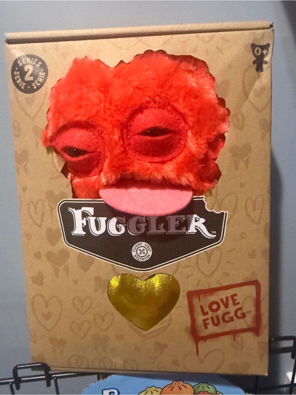 Fuggler Plush Monster - Red with Pink Tongue